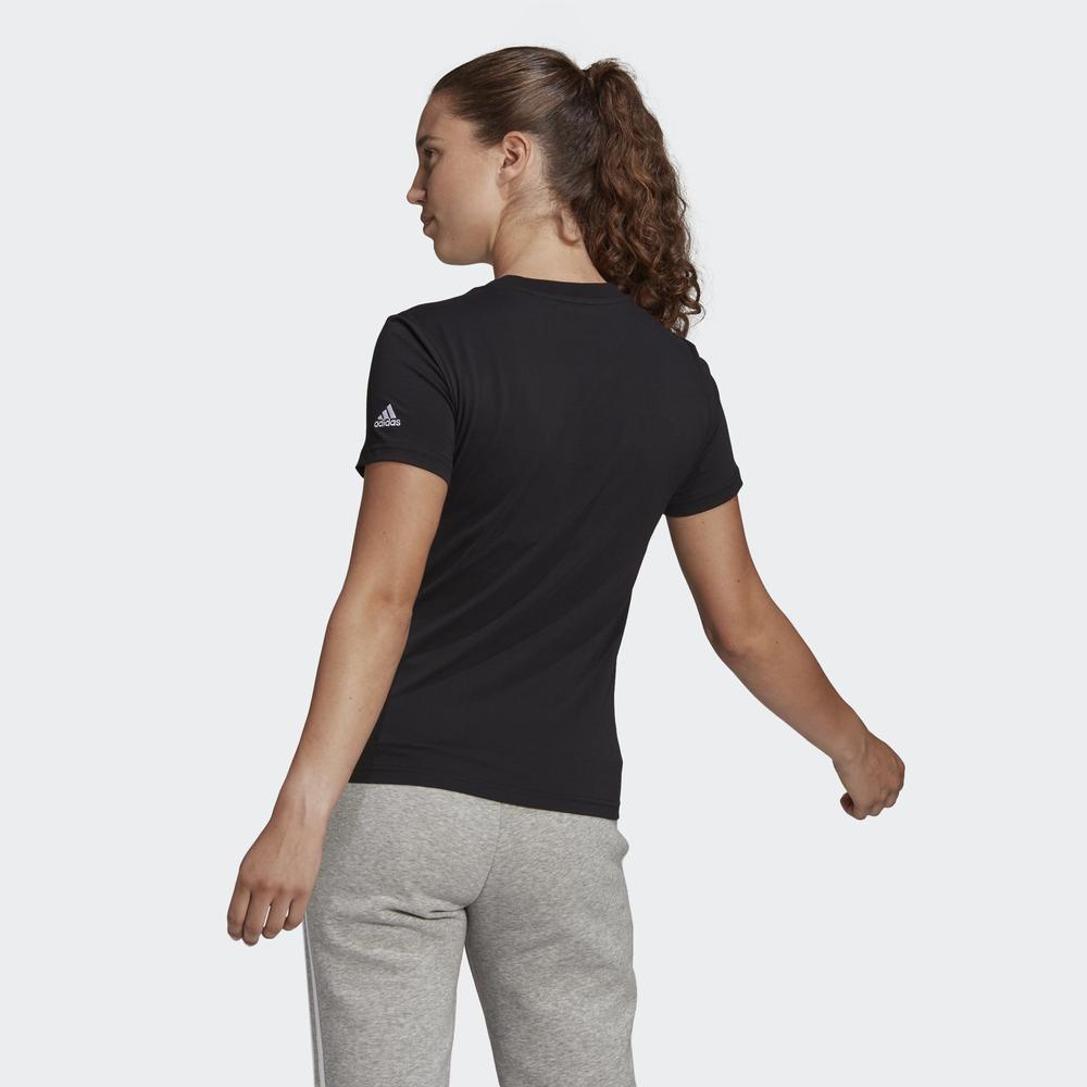 [Mã WABRDAS68 giảm 10% tối 150k đơn từ 1 triệu] Áo Tee adidas Nữ LOUNGEWEAR Essentials Slim Logo Tee Màu đen GL0769