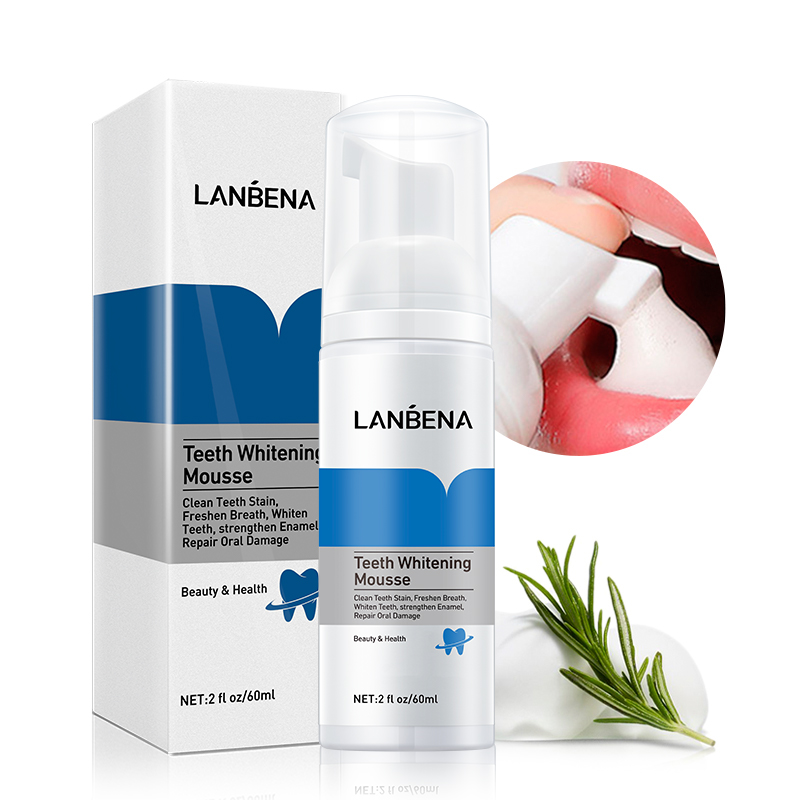 LANBENA Kem đánh răng và nước súc miệng hai trong một làm sạch/trắng răng 60ml