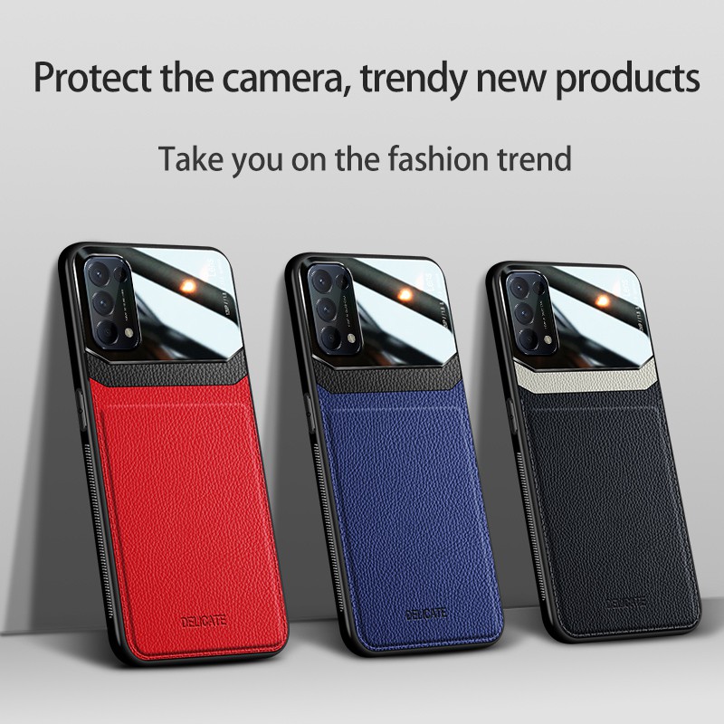 Ốp Điện Thoại Da Pu Mềm Cho Oppo Reno5 Reno5 Pro