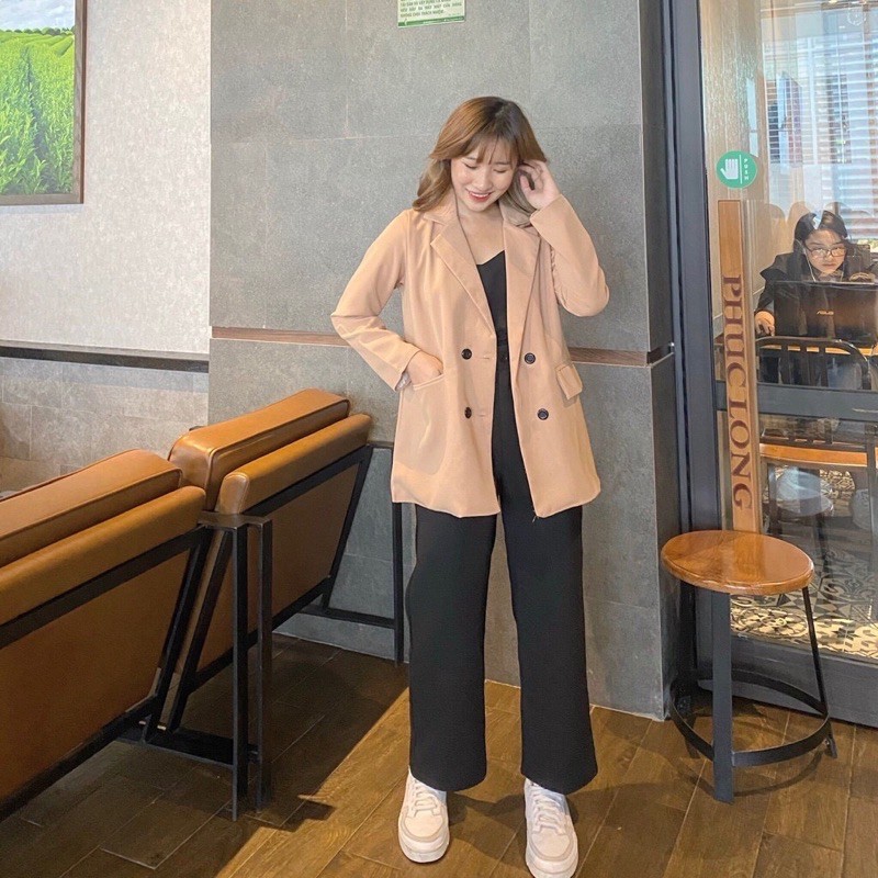 ÁO BLAZER NÂU TÂY HÀN QUỐC 2 LỚP - MONO BOUTIQUE | BigBuy360 - bigbuy360.vn