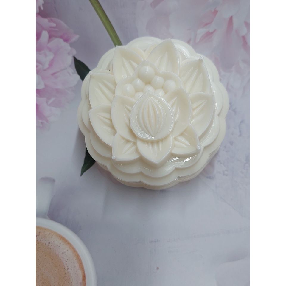 2 KHUÔN RAU CÂU TRUNG THU HÌNH HOA SEN 10 x 4.5- Rt31