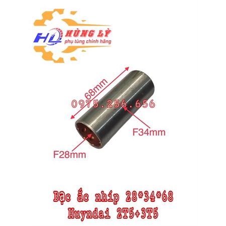 Bạc ắc Nhíp sắt 28*34*68 Huyndai 2T5+3T5 phụ tùng ô tô phụ tùng Hùng Lỳ