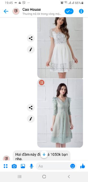 Đầm trắng Cao by Chaudang, size S