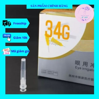 Kim tiêm meso 34g 4mm mẫu mới màu xanh