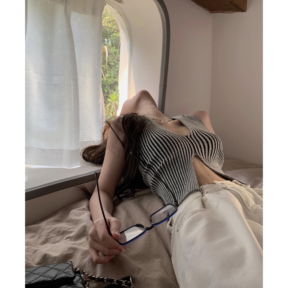 QADCOL  Áo crop top Thời Trang Nữ