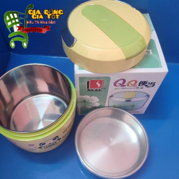 Cà mên giữ nhiệt 2 ngăn inox Hàn Quốc