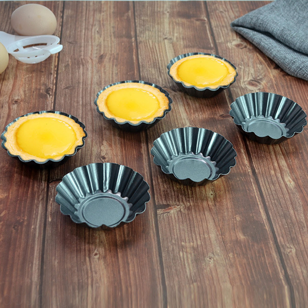 Khuôn Làm Bánh Tart Trứng Chống Dính Bằng Thép Carbon