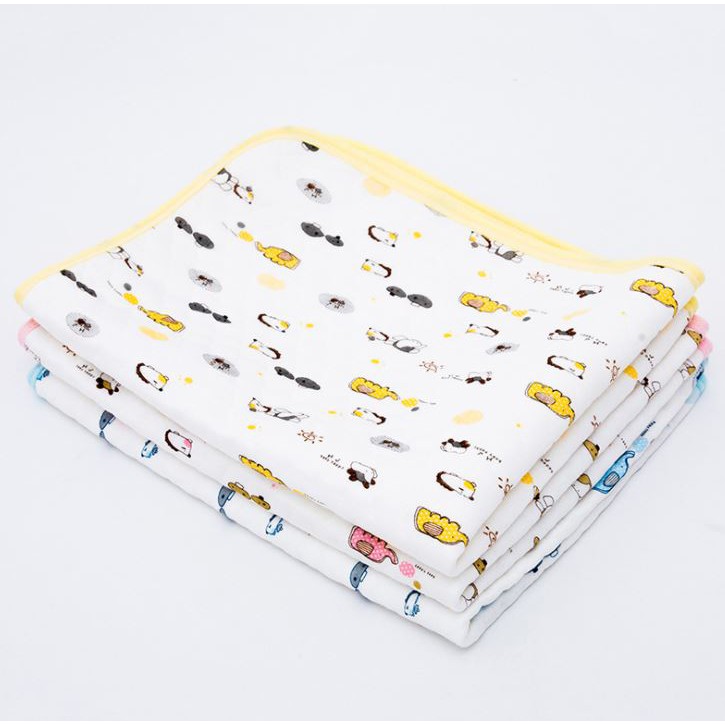 Nệm bông ép cho bé 4 lớp, thấm hút tốt, chống tràn, và thẩm thấu cotton organic an toàn tuyệt đối cho bé