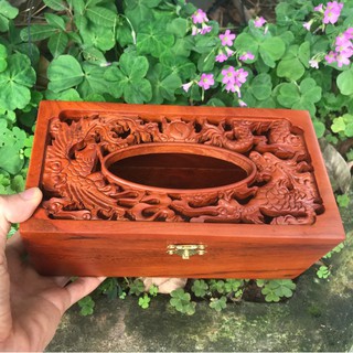 Hộp đựng giấy long phụng Hàng cao cấp