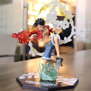 Đồ chơi Mô Hình Luffy Mũ Rơm One Piece Tay Nắm Lửa 16 cm Figure