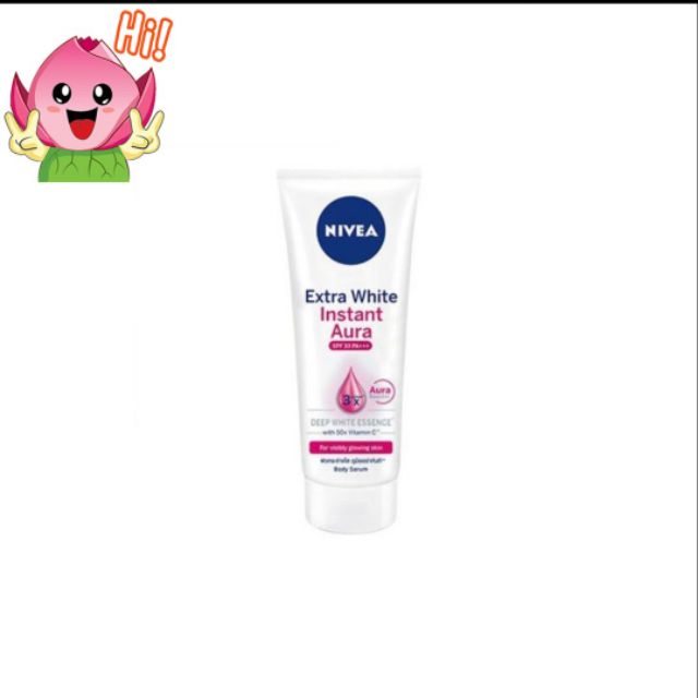 Tinh chất dưỡng thể sáng da tức thì Nivea Extra White Instant Aura SPF33  180ml