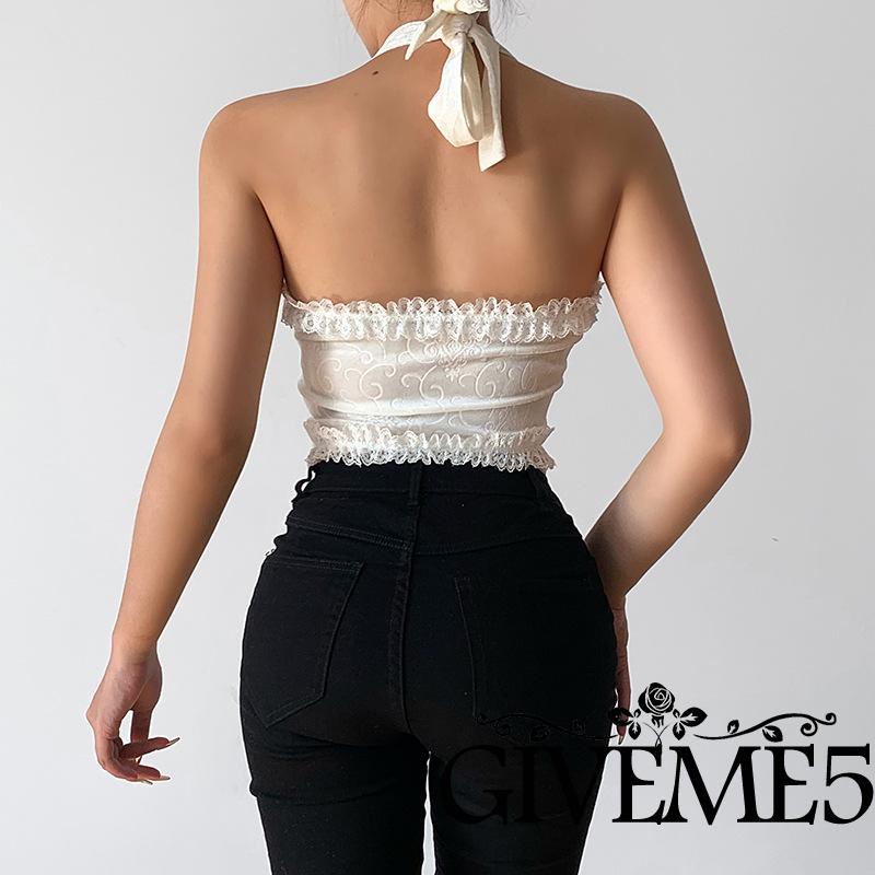 Áo lửng không tay phối ren quyến rũ dành cho nữ