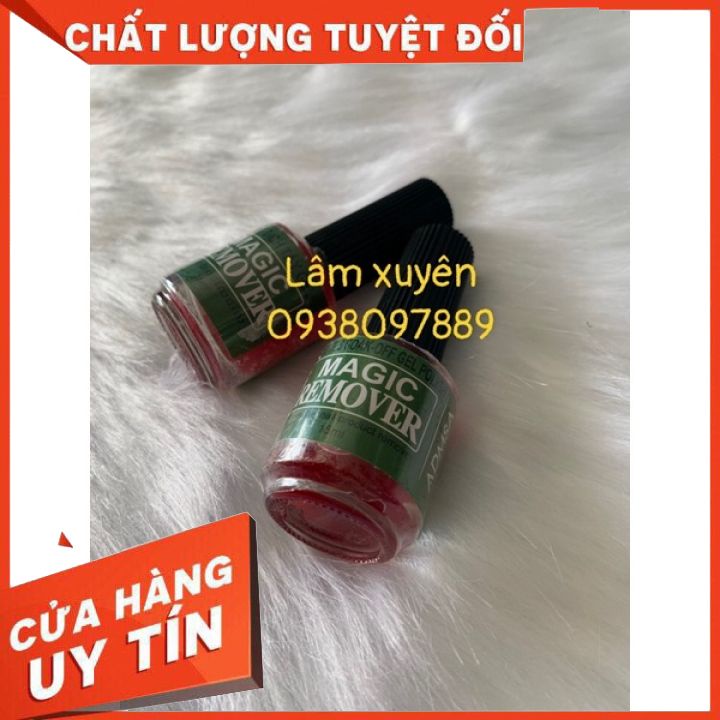 Dung dịch tẩy gel MAGIC REMOVER 15ML Chính Hãng sử dụng dễ dàng bong tróc tất cả các loại sơn gel nóng không bỏng móng