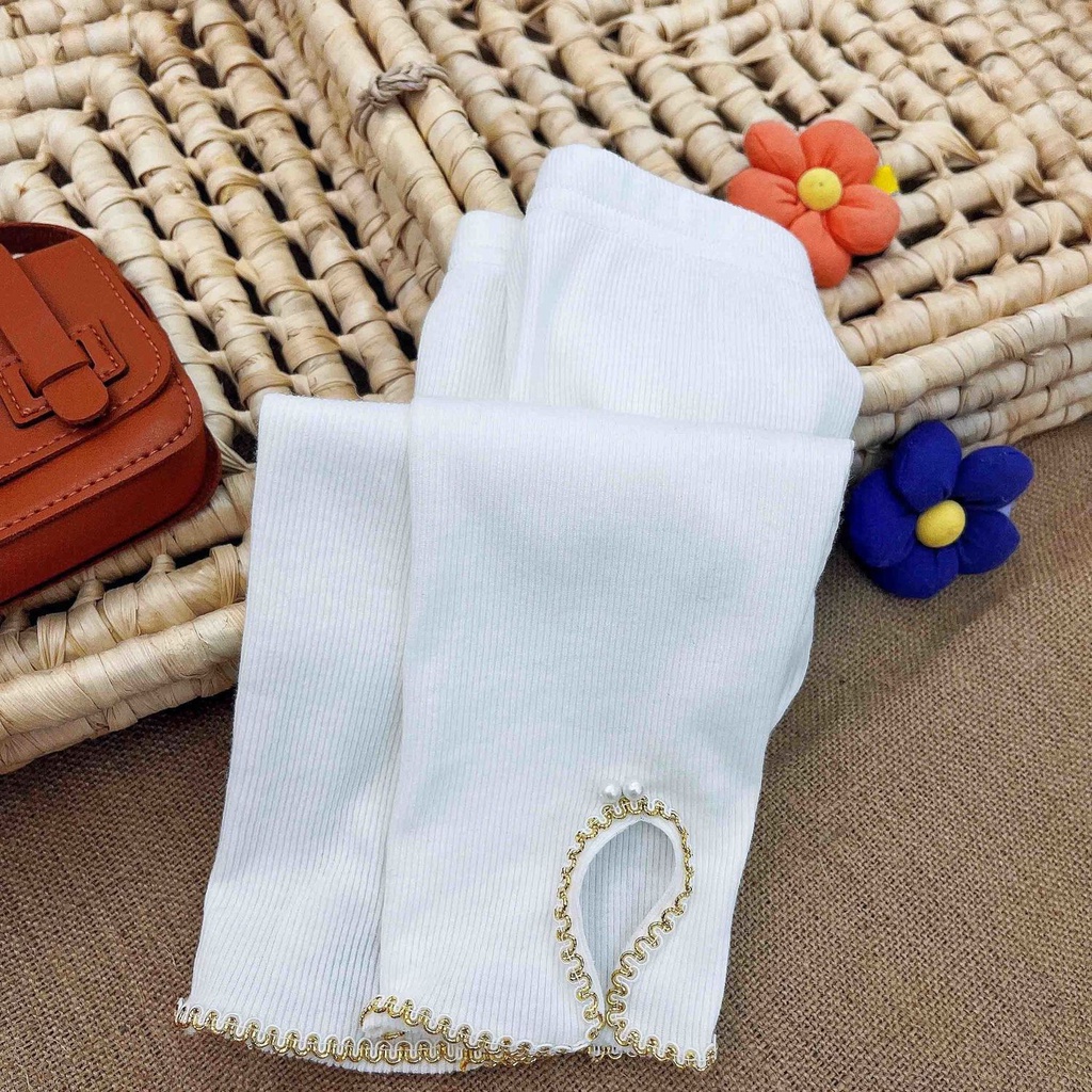 Quần Legging Ôm Dáng Co Giãn Thoải Mái Thời Trang Xuân Thu 2023 Mới Cho Bé Gái