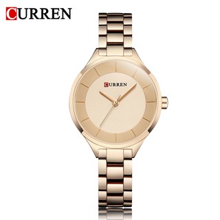 Đồng hồ nữ Curren 9015 Dây Thép Không Gỉ, Chống Nước, Chống Xước, Kiểu Dáng Thời Trang Sang Trọng