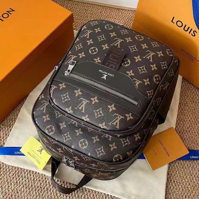 Balo da nam nữ đi học lv đẹp IRRY cặp đi học nam nữ thời trang cao cấp đeo vai phong cách unisex