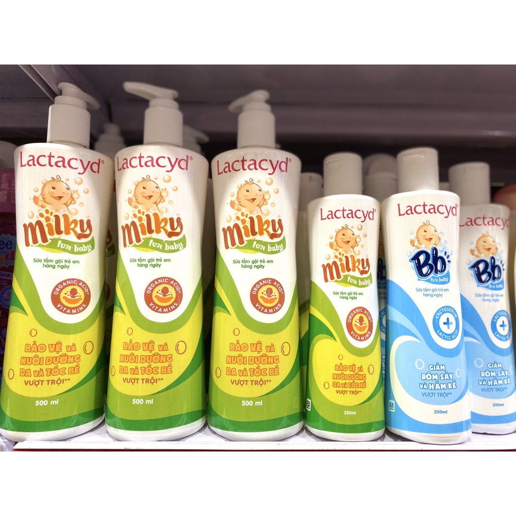 Sữa tắm gội Lactacyd milk 250ml - 500ml