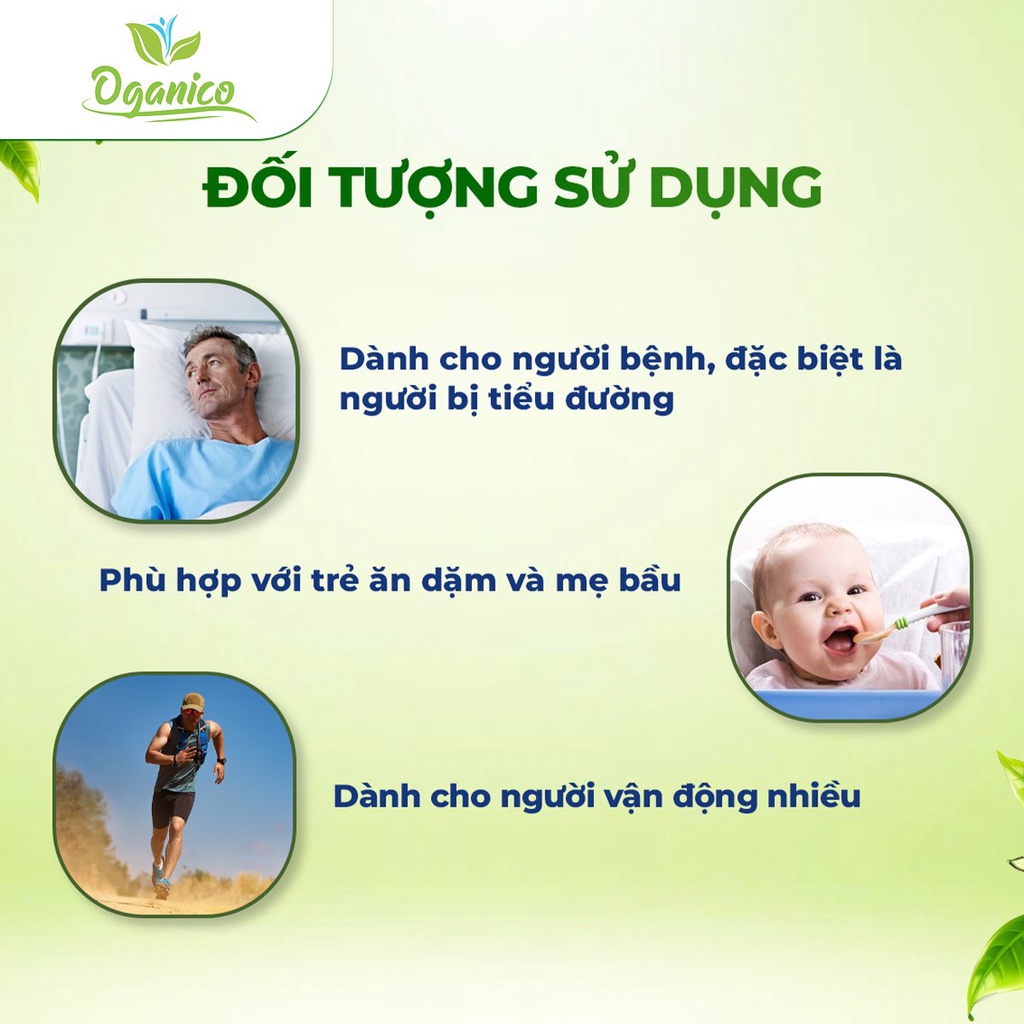 Đường mật dừa nước hữu cơ Vietnipa cho người ăn kiêng, tiểu đường 550gram - Oganico