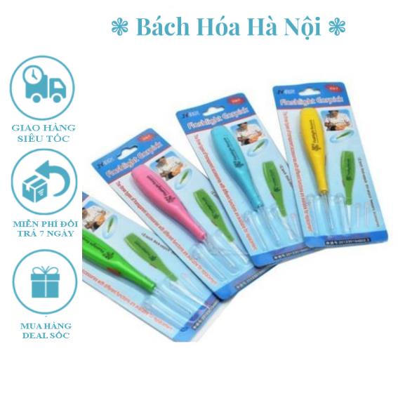 Lấy Ráy Tai Có Đèn Thông Minh, Set 3 In 1, Hàng Nhập Khẩu Cao Cấp, An Toàn Trẻ Nhỏ