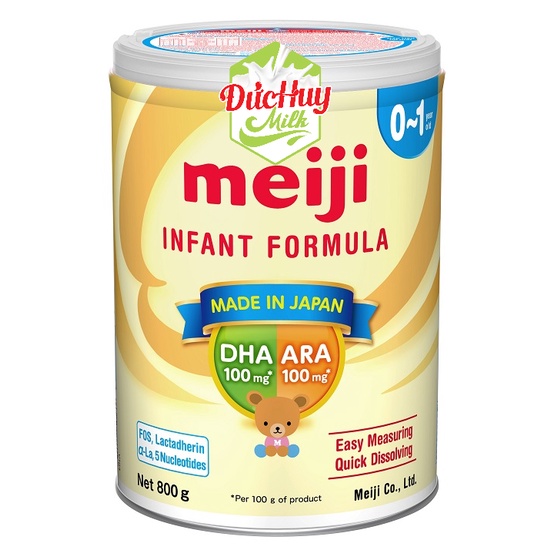 [CHÍNH HÃNG] Sữa bột Meiji INFANT FORMULA  0-1 Lon 800g _Duchuymilk