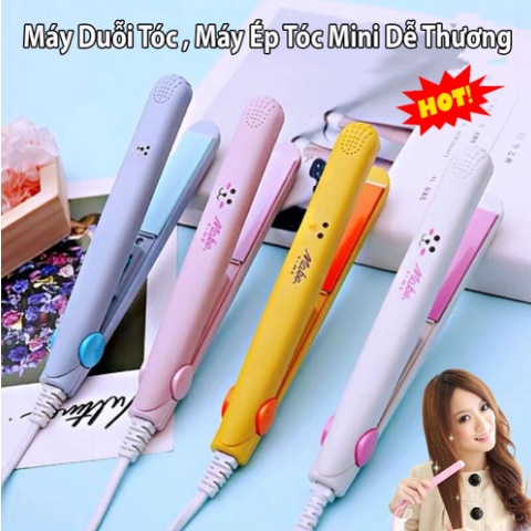 Máy ép tóc, uốn tóc , duỗi tóc kẹp tóc mini nhỏ gọn tiện lợi dẽ sử dụng