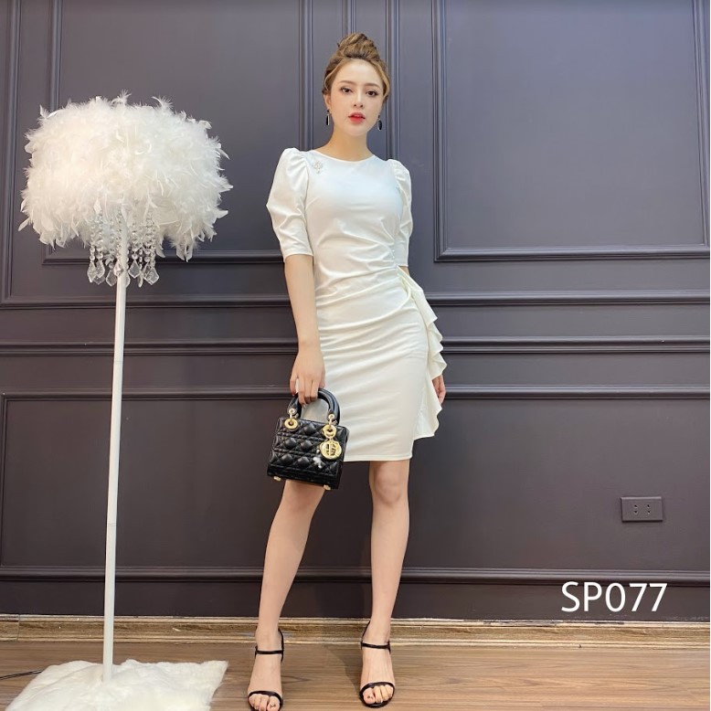 CRYS Váy body ngọc sườn, váy công sở, dự tiệc quyến rũ SP077 | BigBuy360 - bigbuy360.vn