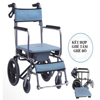 Xe lăn 3 in 1 CTCARE ( xe lăn-gế bô-gế tắm) - hàng VN chất lượng cao