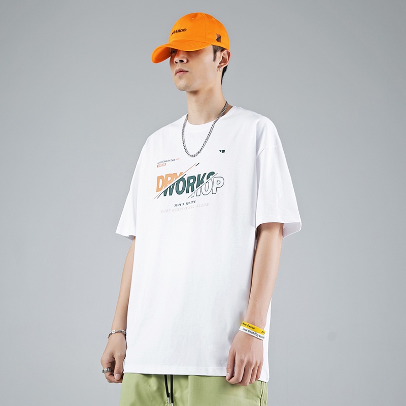 Áo thun Unisex Form rộng tay lỡ Haley street wear TN354 - TN355 Basic cao cấp chất cotton 100% siêu thoáng mát