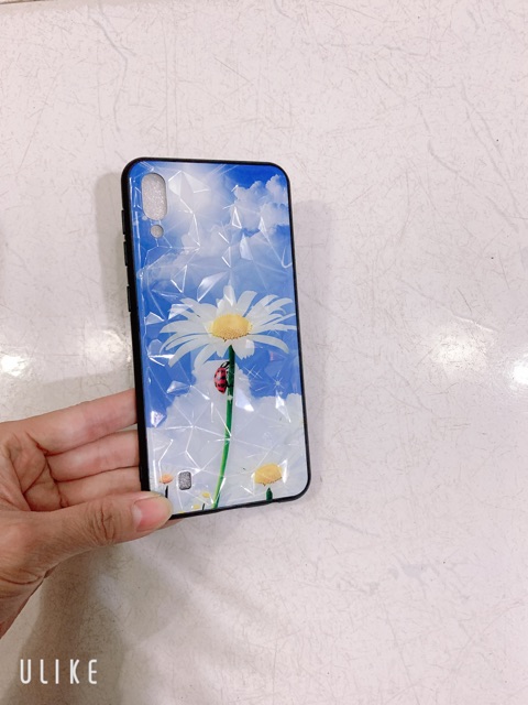 Ốp lưng sam sung A10,M10 Vân đá Hoa Cúc