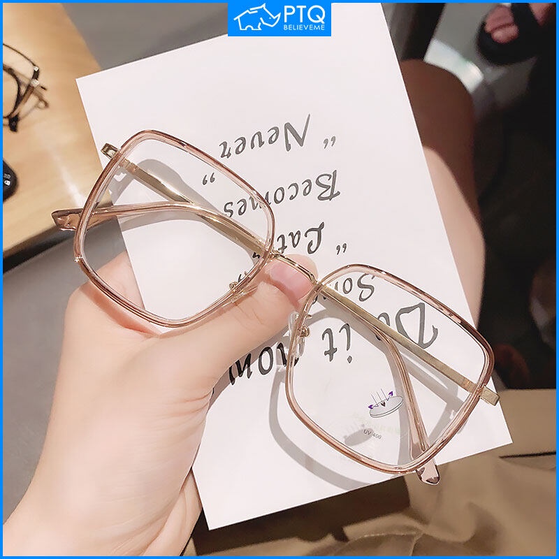 Mắt Kính Gọng Lớn Chống Ánh Sáng Xanh Thời Trang Dành Cho Nam Nữ