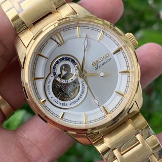 Đồng Hồ Nam Seiko Automatic 24jewels 42mm Dây Thép