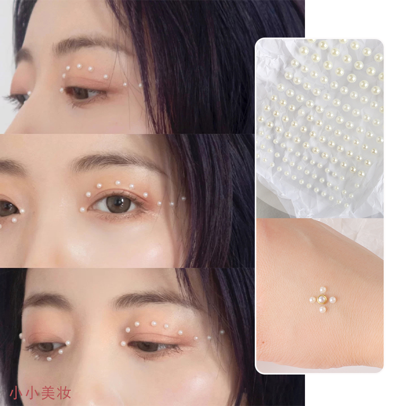 [Hàng mới về] Bộ Hạt Ngọc Trai Giả Tự Trang Điểm Kích Thước 3mm / 4mm / 5mm / 6mm