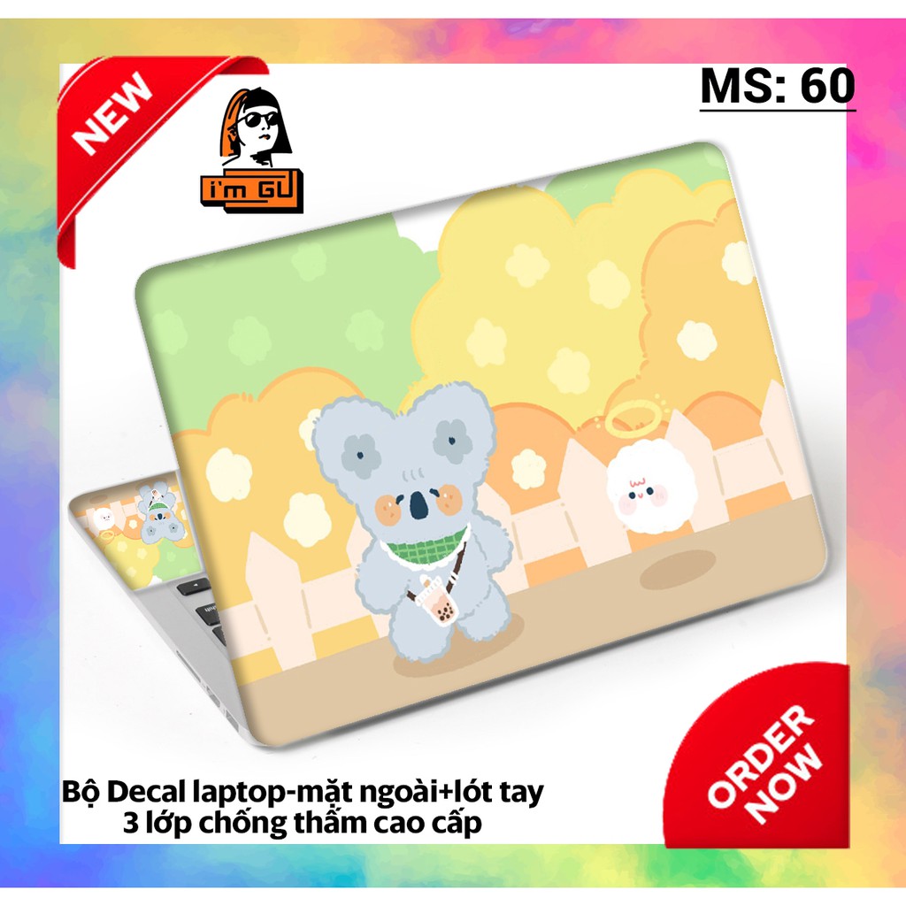 BỘ DECAL CUTE DÁN LAPTOP  Decal cao cấp 3 lớp chống thấm TẤT CẢ CÁC DÒNG MÁY MACBOOK/ACER/HP/DELL | BigBuy360 - bigbuy360.vn