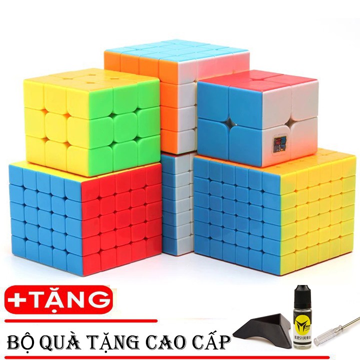 Combo 6 Rubik 2x2x2, 3x3x3, 4x4x4, 5x5x5, 6x6x6, 7x7x7 - Trọn Bộ 6 Rubik Magic Cube Cao Cấp