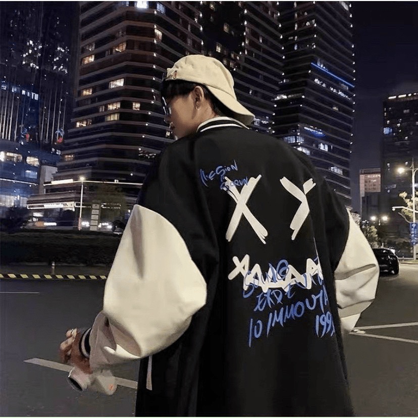 áo khoác bomber nam chất liệu da lộn cao cấp phong cách đẳng cấp hàn quốc