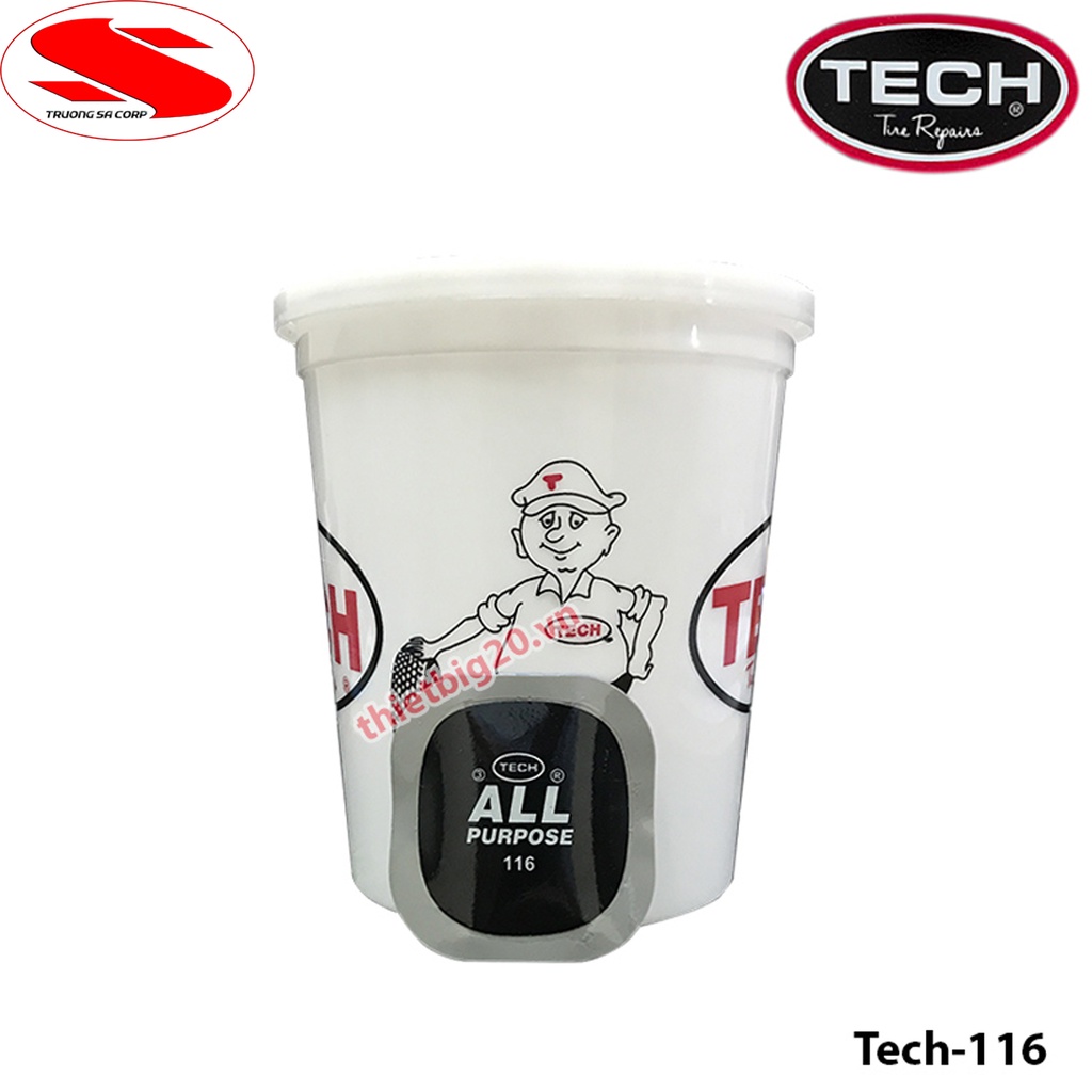 Hộp 65 miếng vá săm lốp ô tô, xe máy đa năng Tech 116