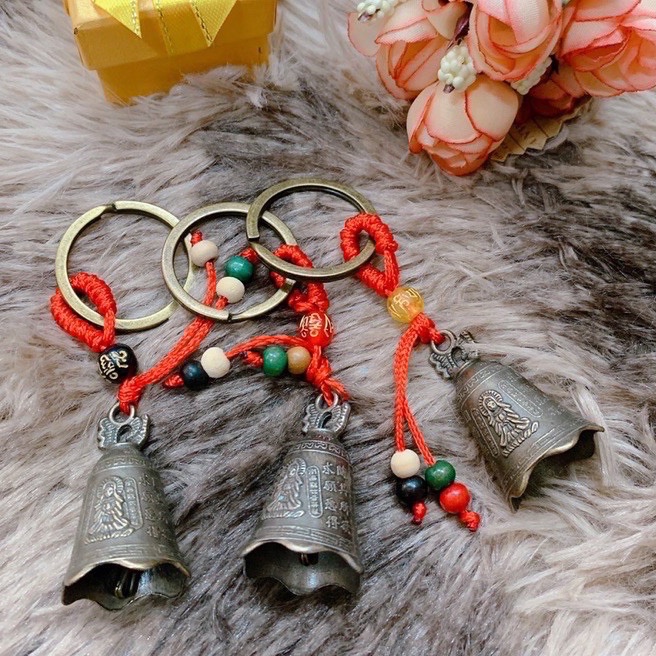 Dây treo ô tô treo chìa khoá, móc khoá phong thuỷ Phật Giáo xe oto Bình An May Mắn