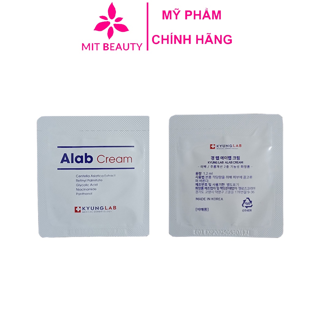 Kem dưỡng retinol Alab Cream Kyung Lab 1.2ml Mit Beauty làm dịu da ngăn ngừa lão hóa