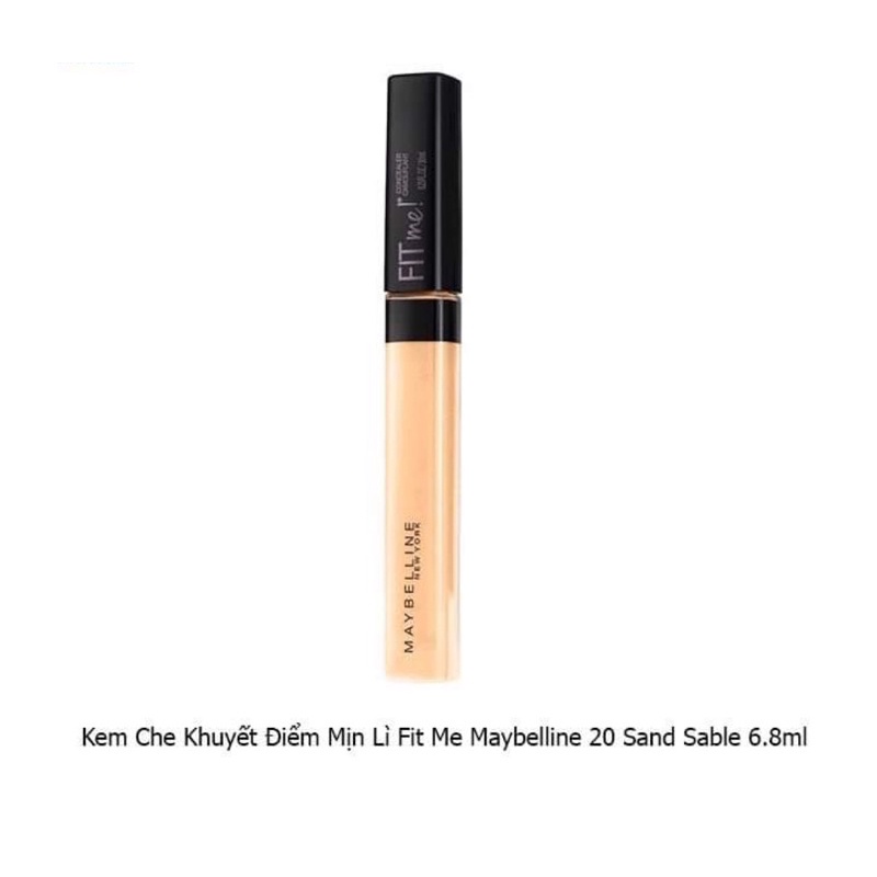 Kem Che Khuyết Điểm Mịn Lì Fit Me Maybelline 20 Sand Sable 6.8ml