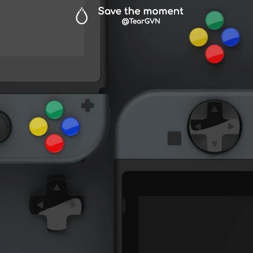 D-Pad Button Cap Set (Skull &amp; Co) cho Joy-Cons Nintendo Switch