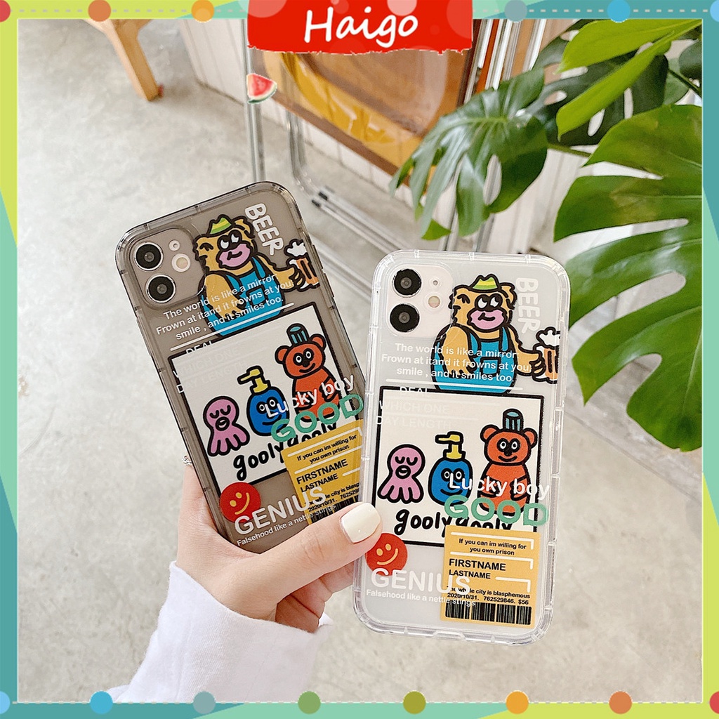 Ốp điện thoại mềm TPU họa tiết tác Personality label cho iPhone13 12 mini 11 PRO MAX 7/8plus SE2 X/XS XR XSMAX #HG4846
