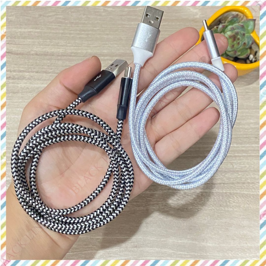 Dây Cáp Sạc Dù Cổng Type C - Micro USB - Dây Cáp Sạc Nhanh Pin Dự Phòng Tai Nghe Bluetooth Không Dây I12 Điện Thoại