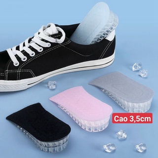RẺ VÔ ĐỊCH SÉT 2 miếng lót giày silicon độn đế tăng chiều cao vô hình freesize phù hợp với nhiều loại giày