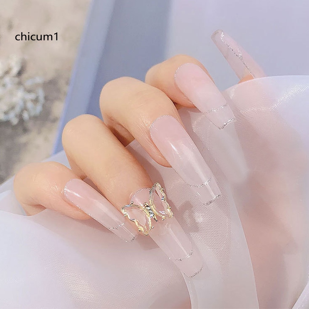 [Hàng mới về] Phụ kiện bướm đá pha lê 3D trang trí móng tay nghệ thuật nhiều màu sắc