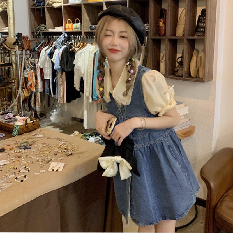 Jiashucheng Đầm Chữ A Không Tay Phong Cách Retro Thời Trang Mùa Hè Dành Cho Nữ