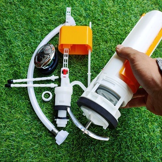 Bộ Xả 2 Nhấn Bồn Cầu 1 Khối Cao Loại 25cm, Bộ Xả Nước Bồn Cầu Liền Khối Phù Hợp Hầu Hết Bồn Cầu, Dễ Thay Thế.