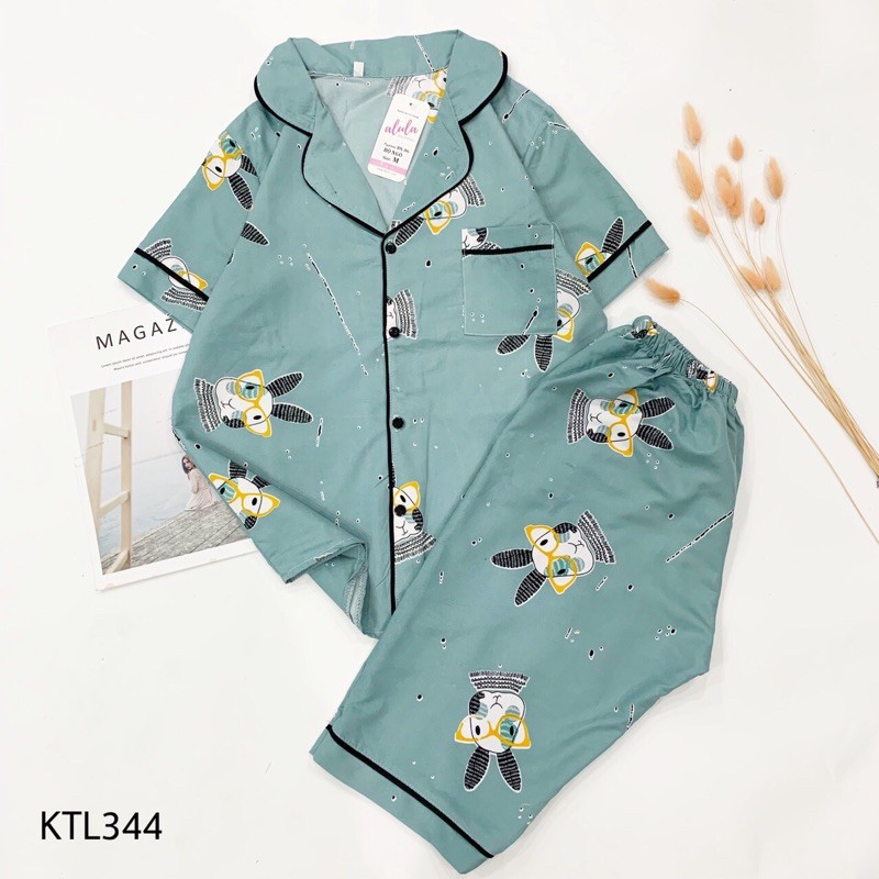 ( SIZE TỪ 45-65KG)ĐỒ BỘ MẶC NHÀ KATE THÁI, ĐỒ BỘ PIJAMA, BỘ LỬNG SANG CHẢNH THỜI TRANG