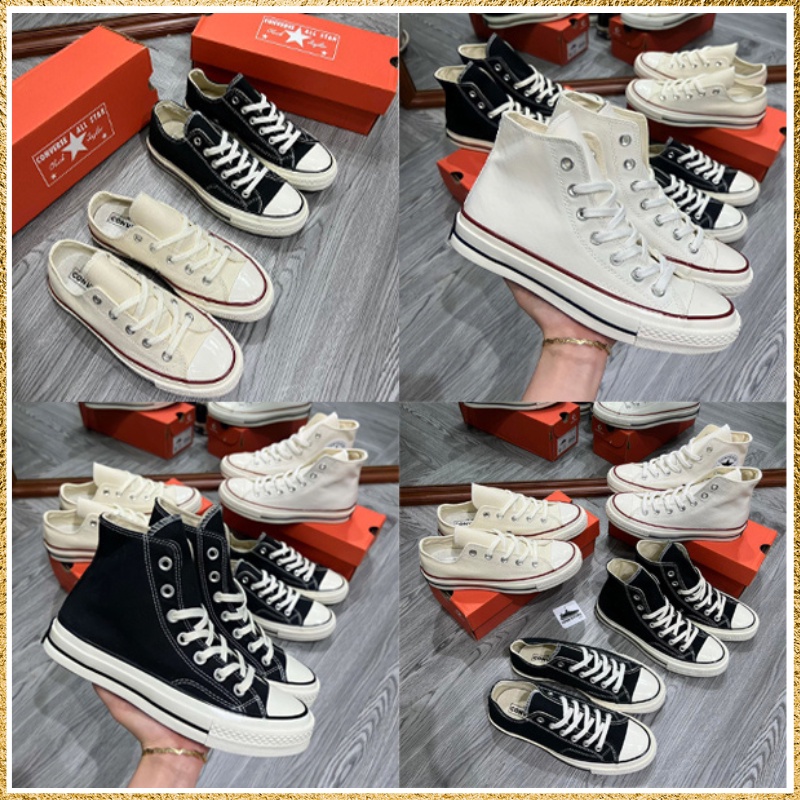 Giày Converse 1970s Cổ Cao, Cổ Thấp Đen Trắng. Giày Sneaker Nam Nữ