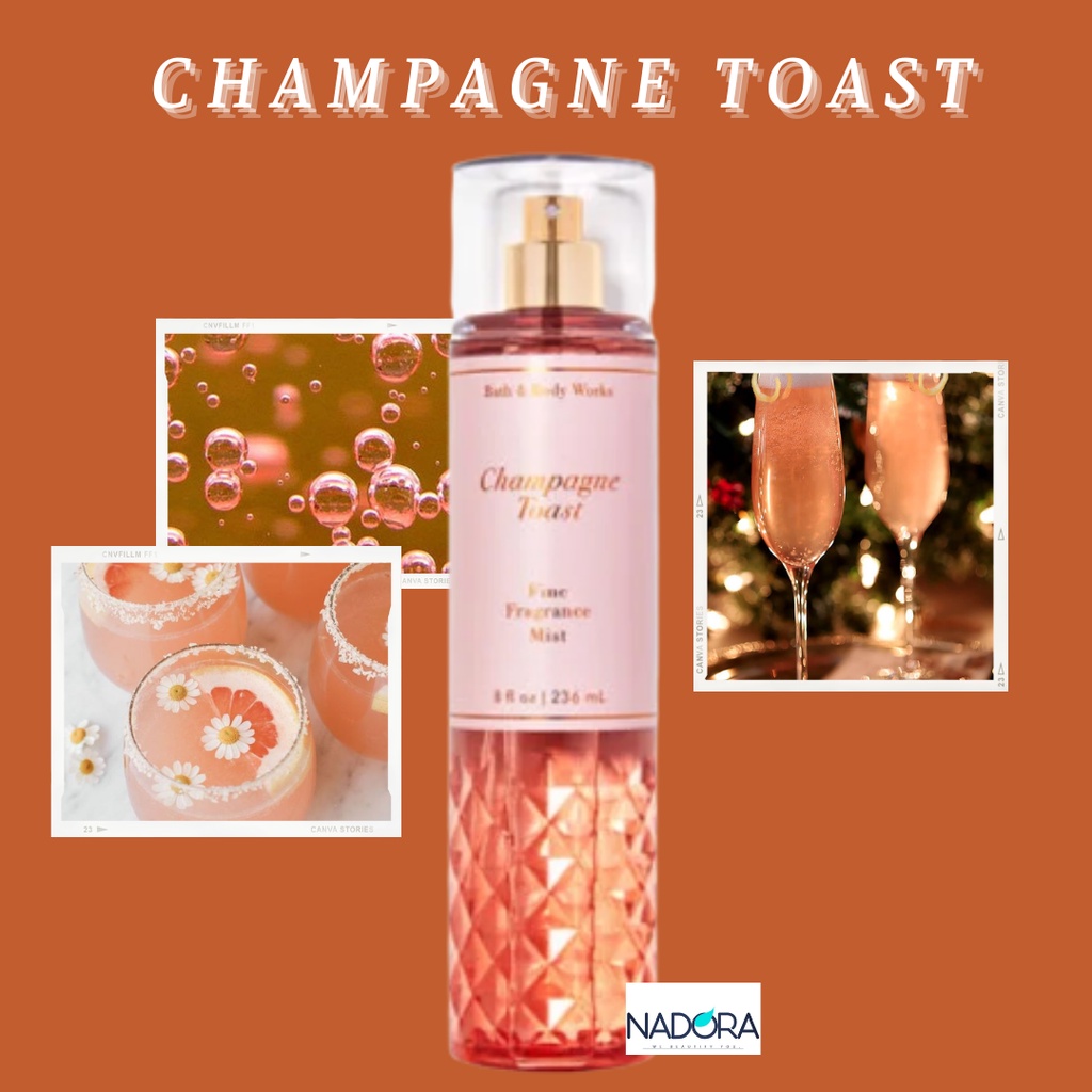 Xịt Thơm Toàn Thân Bath and Body Works Fine – Champagne Toast Body Mist (236ml)