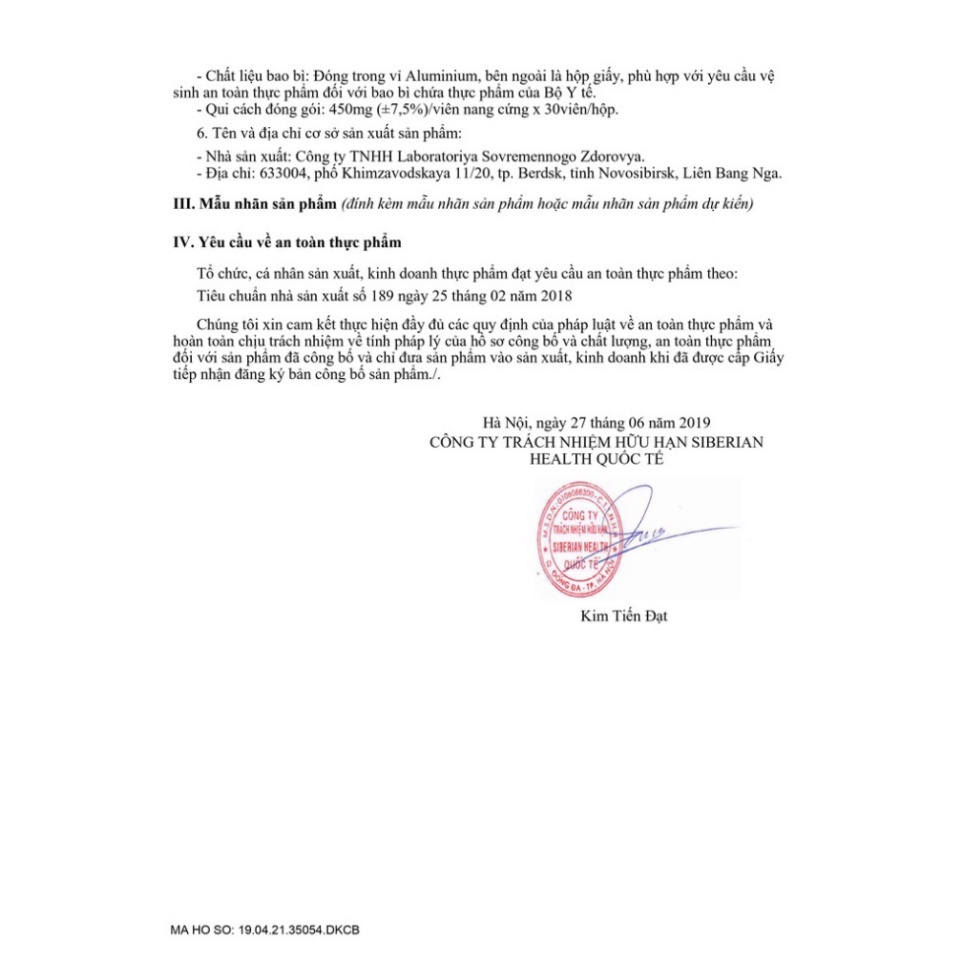 Thực phẩm bảo vệ sức khỏe VitaGermanium – 30 viên – Date T2/2023